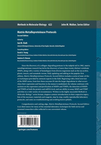 Produktbild: Matrix Metalloproteinase Protocols