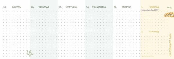 Produktbild: Mein Wochen-Tischkalender f&uuml;r das Schuljahr 2026/2027