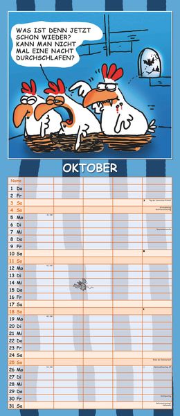 Produktbild: Lach mal wieder... 2026 Familienplaner - Familienkalender - Wandkalender - 19,5x45