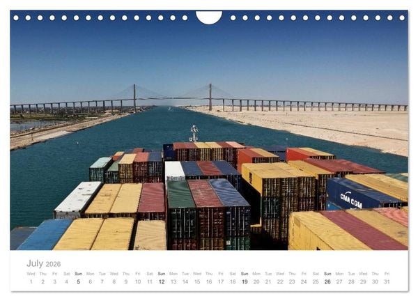 Produktbild: Fascination of Shipping On board around the world (Wall Calendar 2026 DIN A4 landscape), CALVENDO 12 Month Wall Calendar