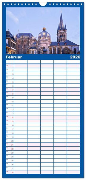Produktbild: Familienplaner 2026 - Welterbe - Kultur und Natur in Deutschland mit 5 Spalten (Wandkalender, 21 x 45 cm) CALVENDO