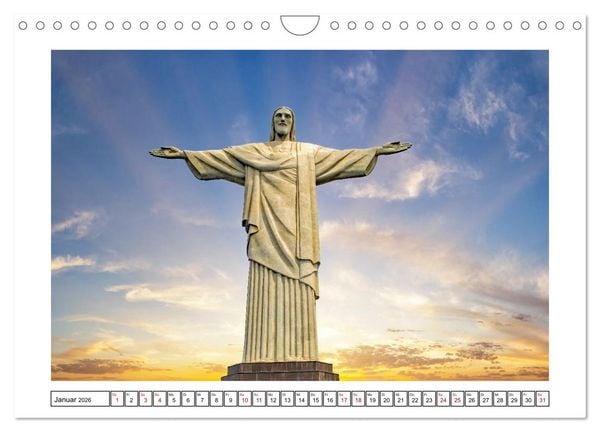 Produktbild: Brasiliens K&uuml;stenst&auml;dte - Rio de Janeiro, Olinda und Salvador de Bahia (Wandkalender 2026 DIN A4 quer), CALVENDO Monatskalender
