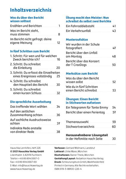 Produktbild: Aufsatz. Bericht