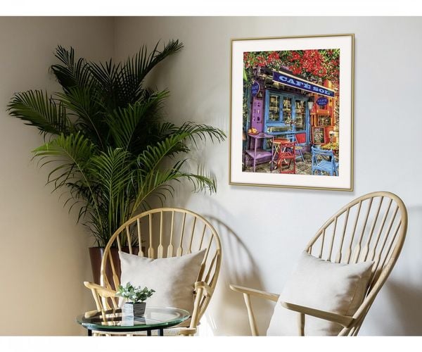 Produktbild: Schipper 609130903 - Malen nach Zahlen, Buntes Café, 40 x 50 cm