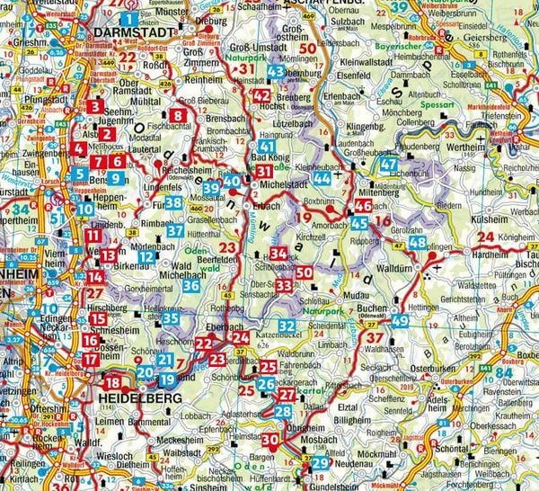 Produktbild: ROTHER Wanderf&uuml;hrer Odenwald