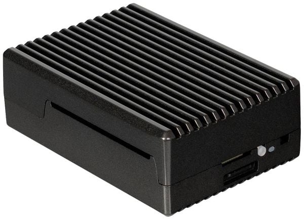 Produktbild: Joy-it RB-AlucaseP5-08 SBC-Geh&auml;use Passend f&uuml;r (Entwicklungskits): Raspberry Pi&reg; inkl. passiven K&uuml;hler Schwarz
