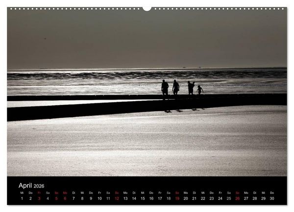 Produktbild: Wattenmeer (Wandkalender 2026 DIN A2 quer), CALVENDO Monatskalender