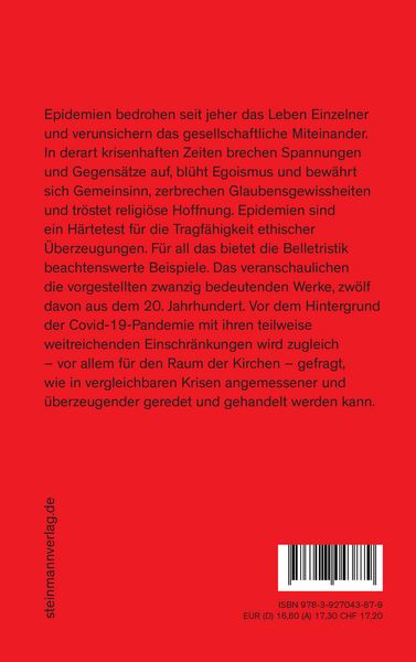 Produktbild: Pest, Cholera und Corona in der Belletristik