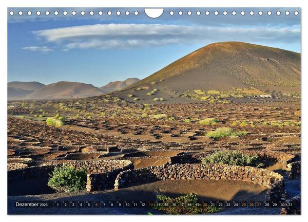 Produktbild: Lanzarote. Wunderwelt der Feuerberge (Wandkalender 2026 DIN A4 quer), CALVENDO Monatskalender
