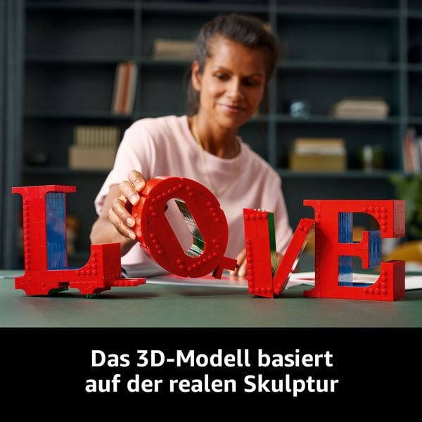 LEGO Art LOVE, Bauset für Erwachsene, Wohn- und Büro-Deko 31214