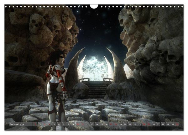 Produktbild: Helden, Drachen und Magie (Wandkalender 2026 DIN A3 quer), CALVENDO Monatskalender