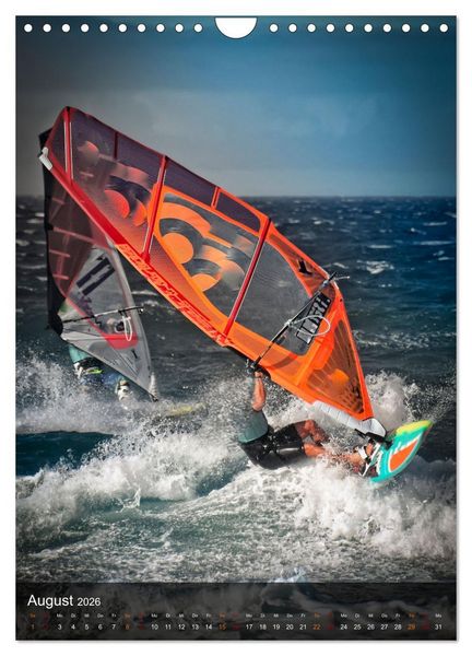 Produktbild: Windsurfing - Wind und Wellen (Wandkalender 2026 DIN A4 hoch), CALVENDO Monatskalender