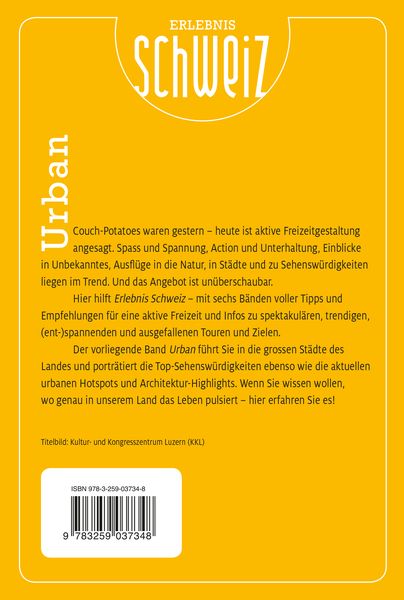 Produktbild: K&uuml;mmerly+Frey Erlebnis Schweiz Urban - Freizeitf&uuml;hrer
