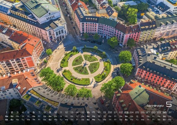 Produktbild: M&uuml;nchen - Zwischen Alpenblick und Altstadtflair - 2027 - Kalender DIN A2