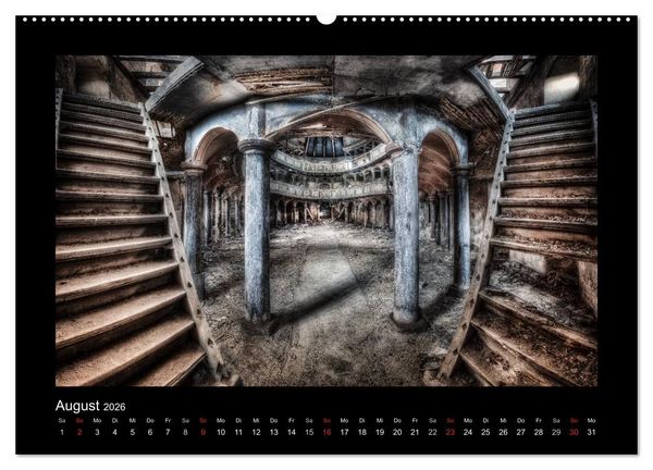Produktbild: Lost Places - vergessene orte vergessener glanz (Wandkalender 2026 DIN A2 quer), CALVENDO Monatskalender