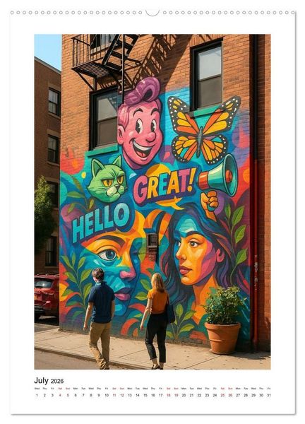 Produktbild: Facades tell Stories (Wall Calendar 2026 DIN A2 portrait), CALVENDO 12 Month Wall Calendar