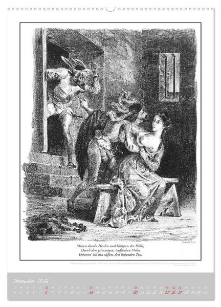 Produktbild: Faust - Weltliteraturkalender (Wandkalender 2026 DIN A2 hoch), CALVENDO Monatskalender