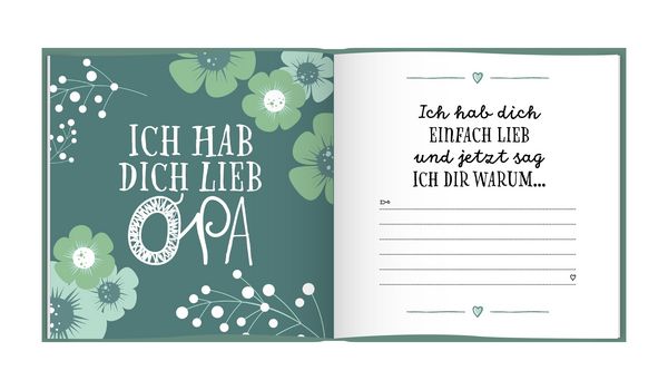 Produktbild: Das Erinnerungsbuch f&uuml;r den besten Opa der Welt. Ausf&uuml;llbuch zum Verschenken f&uuml;r den Opa zum Geburtstag, oder Vatertag. Liebevolle Geschenkidee f&uuml;r Opa von Enkeltochter und Enkelsohn. Geschenkbuch