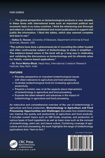 Produktbild: Biotechnology in Agriculture and Food Processing