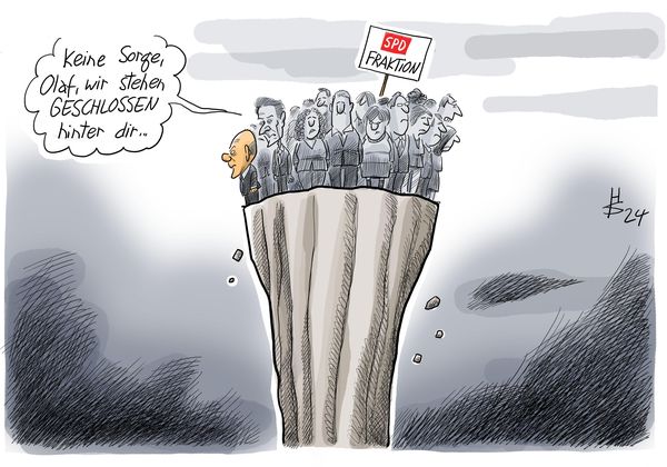 Produktbild: Abw&auml;rts - Cartoons des Jahres 2024