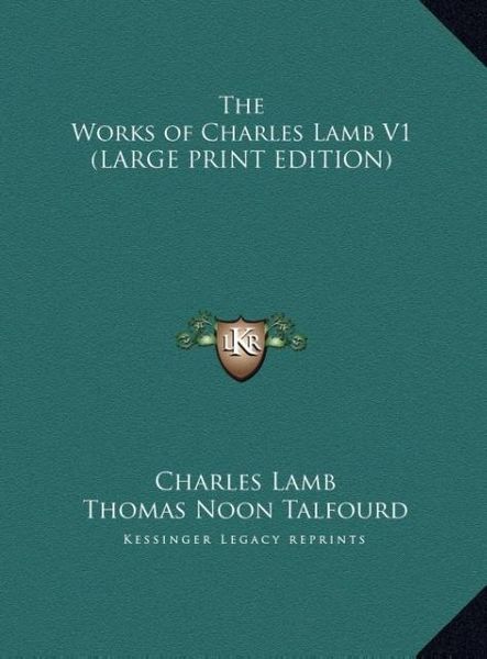 Produktbild: The Works of Charles Lamb V1 (LARGE PRINT EDITION)