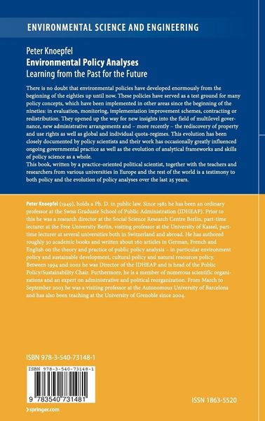 Produktbild: Environmental Policy Analyses