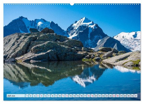 Produktbild: B&uuml;ndnerland (hochwertiger Premium Wandkalender 2026 DIN A2 quer), Kunstdruck in Hochglanz