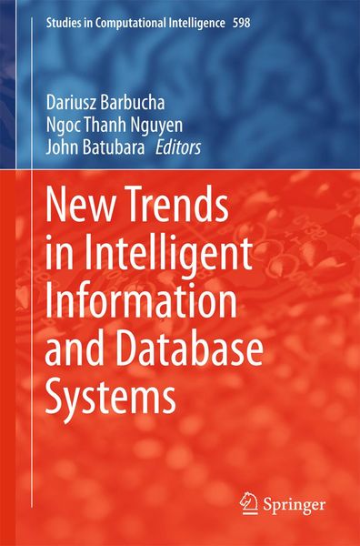 Produktbild: New Trends in Intelligent Information and Database Systems