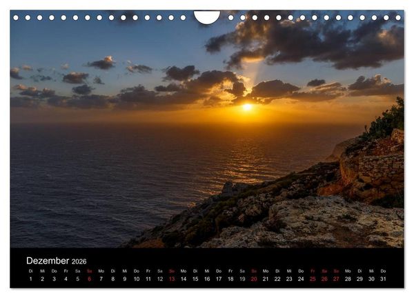 Produktbild: Maltesische Ansichten (Wandkalender 2026 DIN A4 quer), CALVENDO Monatskalender