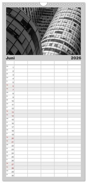 Produktbild: Familienplaner 2026 - Architektur - Fassaden im Detail 2026 mit 5 Spalten (Wandkalender, 21 x 45 cm) CALVENDO