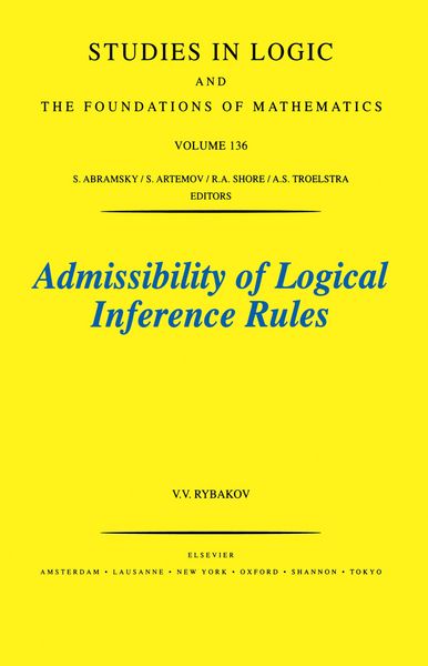 Produktbild: Admissibility of Logical Inference Rules