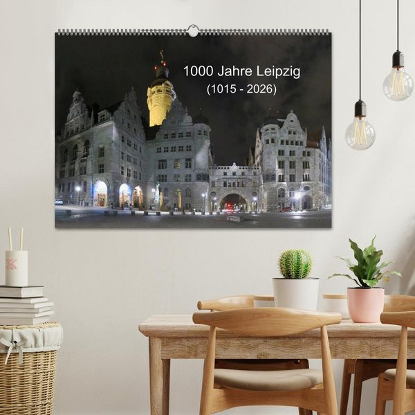 Produktbild: 1000 Jahre Leipzig (1015 - 2026) (Wandkalender 2026 DIN A2 quer), CALVENDO Monatskalender
