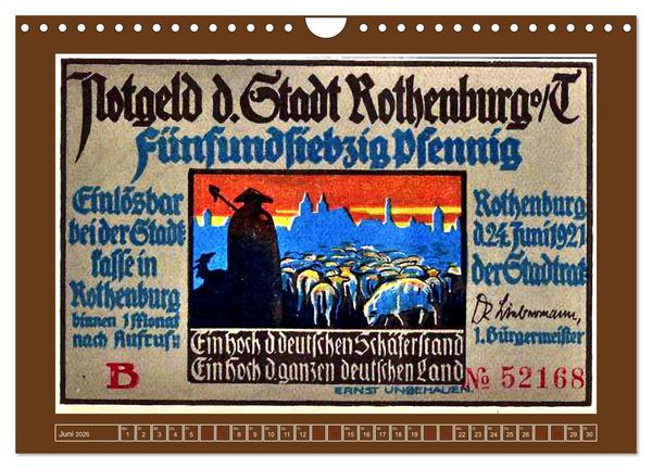 Produktbild: Gru&szlig; aus Rothenburg ob der Tauber (Wandkalender 2026 DIN A4 quer), CALVENDO Monatskalender