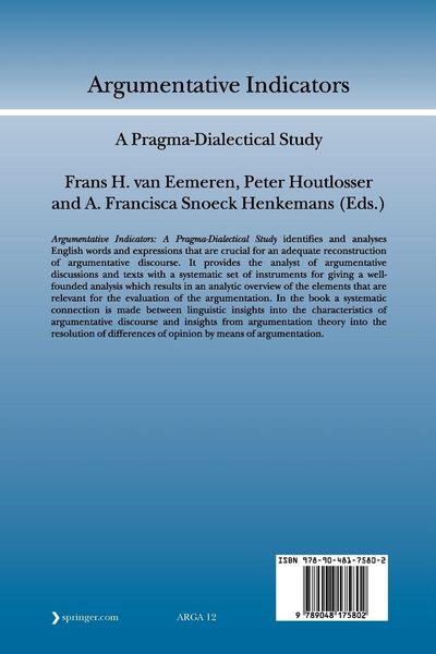 Produktbild: Argumentative Indicators in Discourse