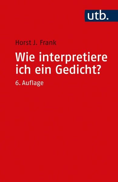 Produktbild: Wie interpretiere ich ein Gedicht?