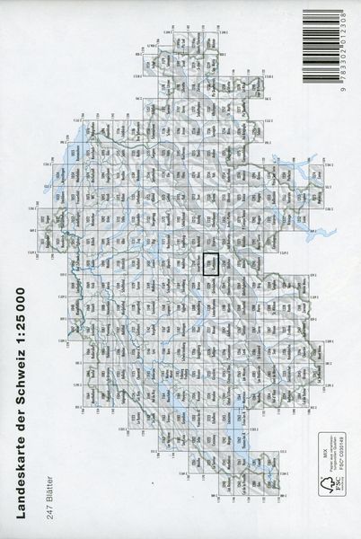Produktbild: Swisstopo 1 : 25 000 Guttannen