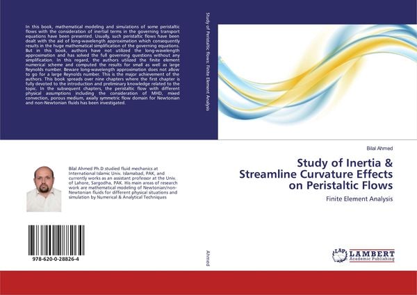 Produktbild: Study of Inertia & Streamline Curvature Effects on Peristaltic Flows
