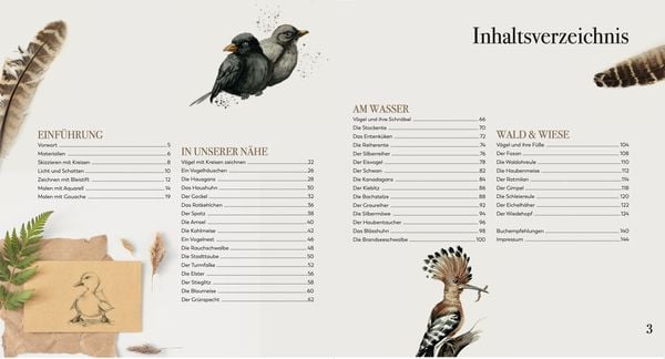 Produktbild: Heimische Vögel zeichnen und aquarellieren