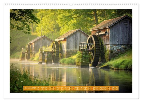 Produktbild: Natur und Wasserm&uuml;hlen (Wandkalender 2027 DIN A2 quer), CALVENDO Monatskalender