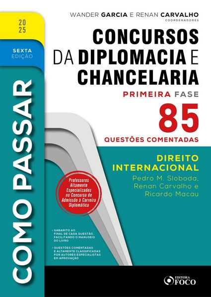 Produktbild: Como Passar em Concursos de Diplomacia e Chancelaria - 6&ordf; Ed - 2025