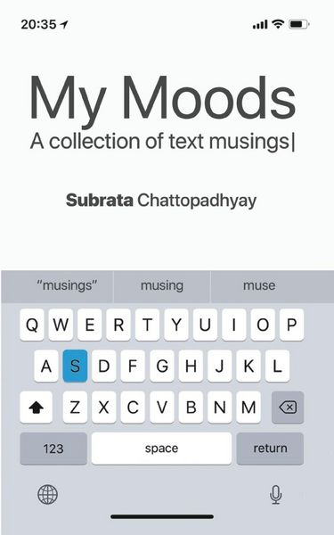 Produktbild: My Moods - A Collection of Text Musings