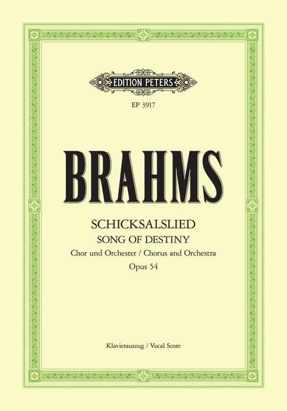 Produktbild: Schicksalslied (Song of Destiny) Op.54