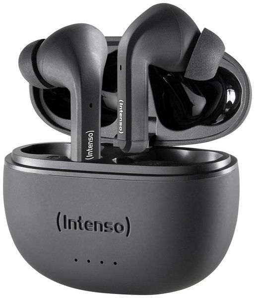 Produktbild: Intenso T300A In Ear Headset Bluetooth&reg; Stereo Schwarz Noise Cancelling Batterieladeanzeige, Headset, Ladecase, Touch-Steuerung