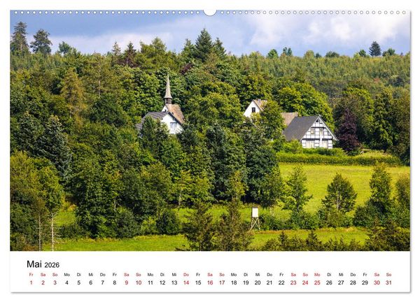 Produktbild: Westfeld-Ohlenbach im Wechsel der Jahreszeiten (hochwertiger Premium Wandkalender 2026 DIN A2 quer), Kunstdruck in Hochglanz