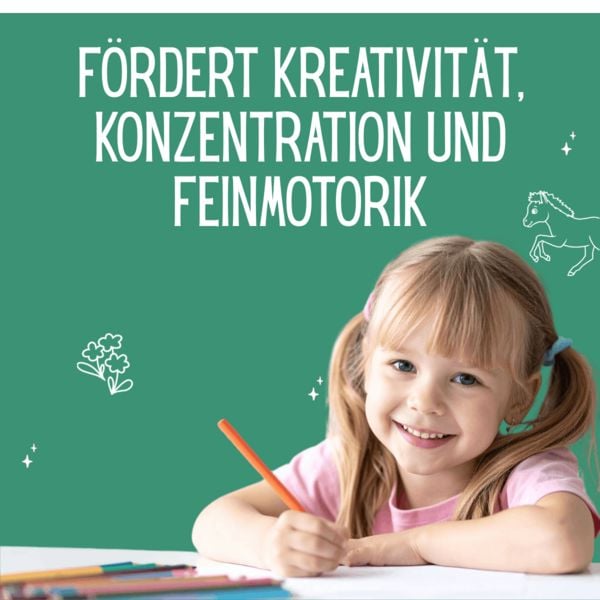 Produktbild: Zauberpapier Malbuch Pferde