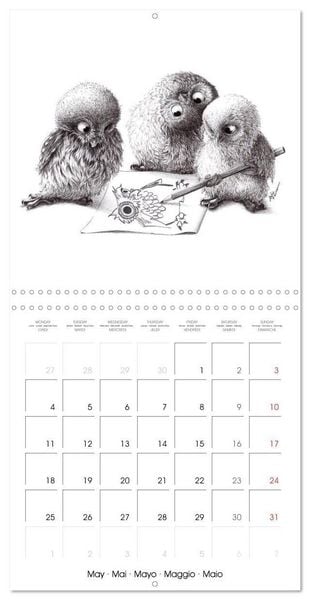 Produktbild: owls and mates 2026 (Wall Calendar 2026 12 &times; 12 Inch) CALVENDO 12 Month Wall Calendar