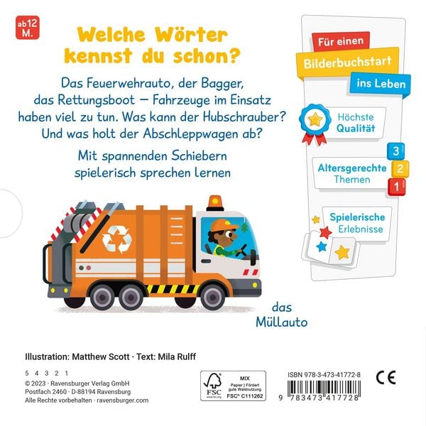 Produktbild: Meine ersten W&ouml;rter - Fahrzeuge im Einsatz