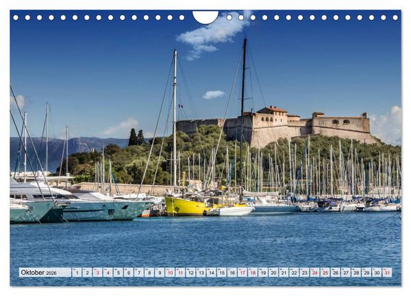 Produktbild: C&Ocirc;TE D&rsquo;AZUR Bezaubernde Orte (Wandkalender 2026 DIN A4 quer), CALVENDO Monatskalender
