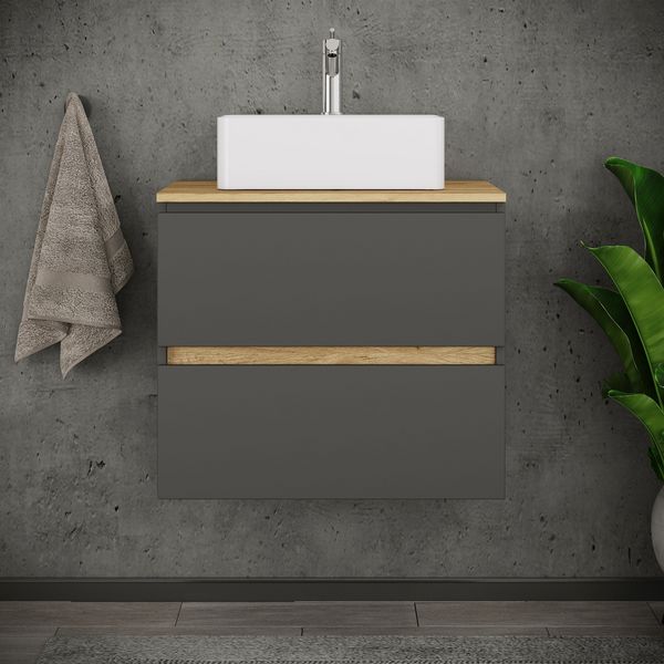 Produktbild: 2 tlg. Badm&ouml;bel-Set mit Waschbecken Cosila-A 60 cm