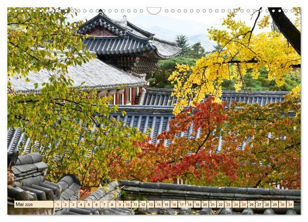 Produktbild: S&uuml;dkoreas Herbstf&auml;rbung (Wandkalender 2026 DIN A3 quer), CALVENDO Monatskalender